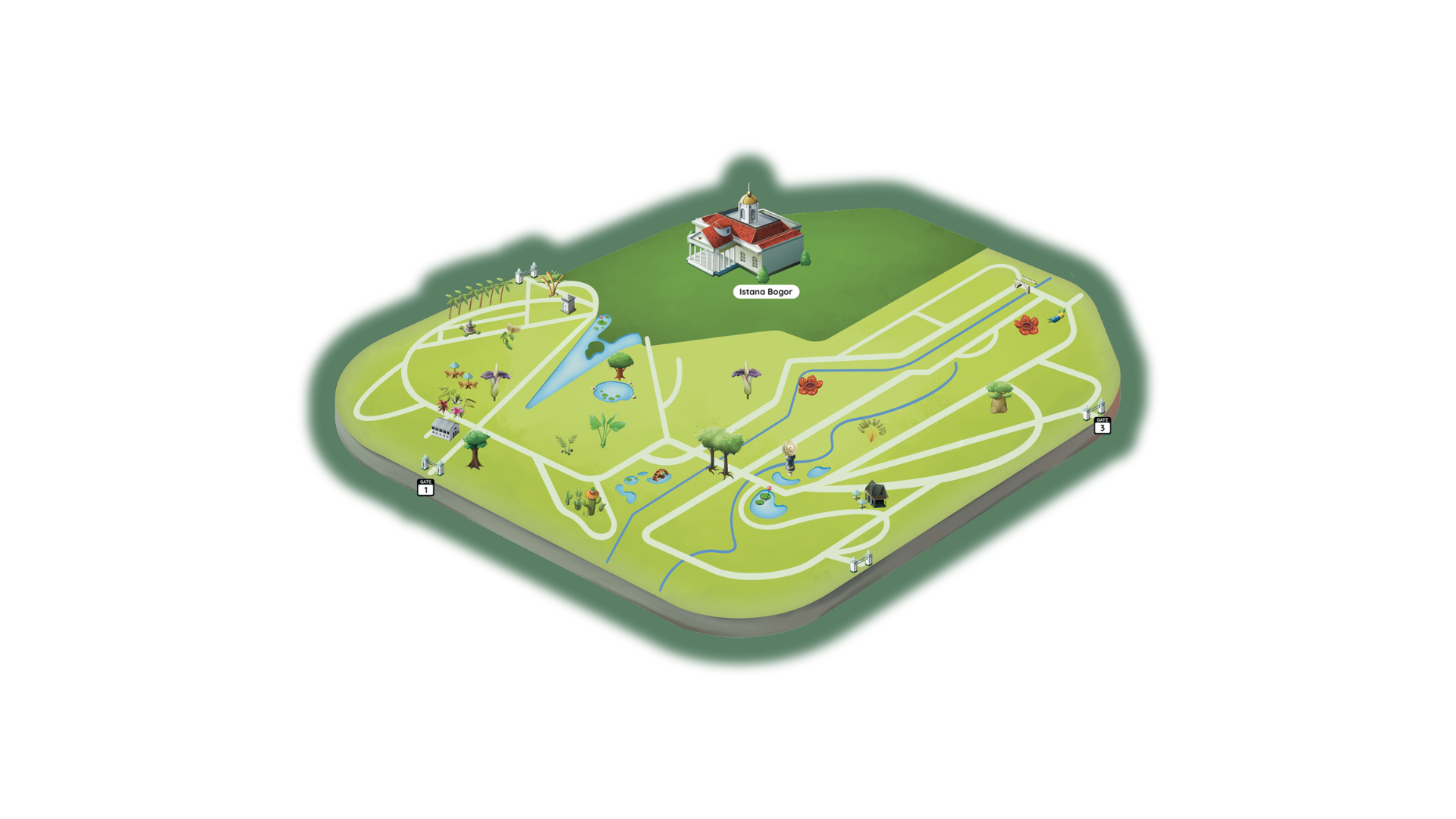 Map Kebun Raya Bogor
